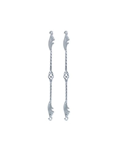 26 Cage Wing Twisted Spring Fork Bars Chrome.